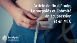 Article surpoids et obésité en acupression et MTC