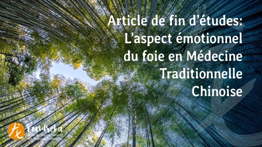 Article Aspect emotionnel Médecine Chinoise Traditionnelle
